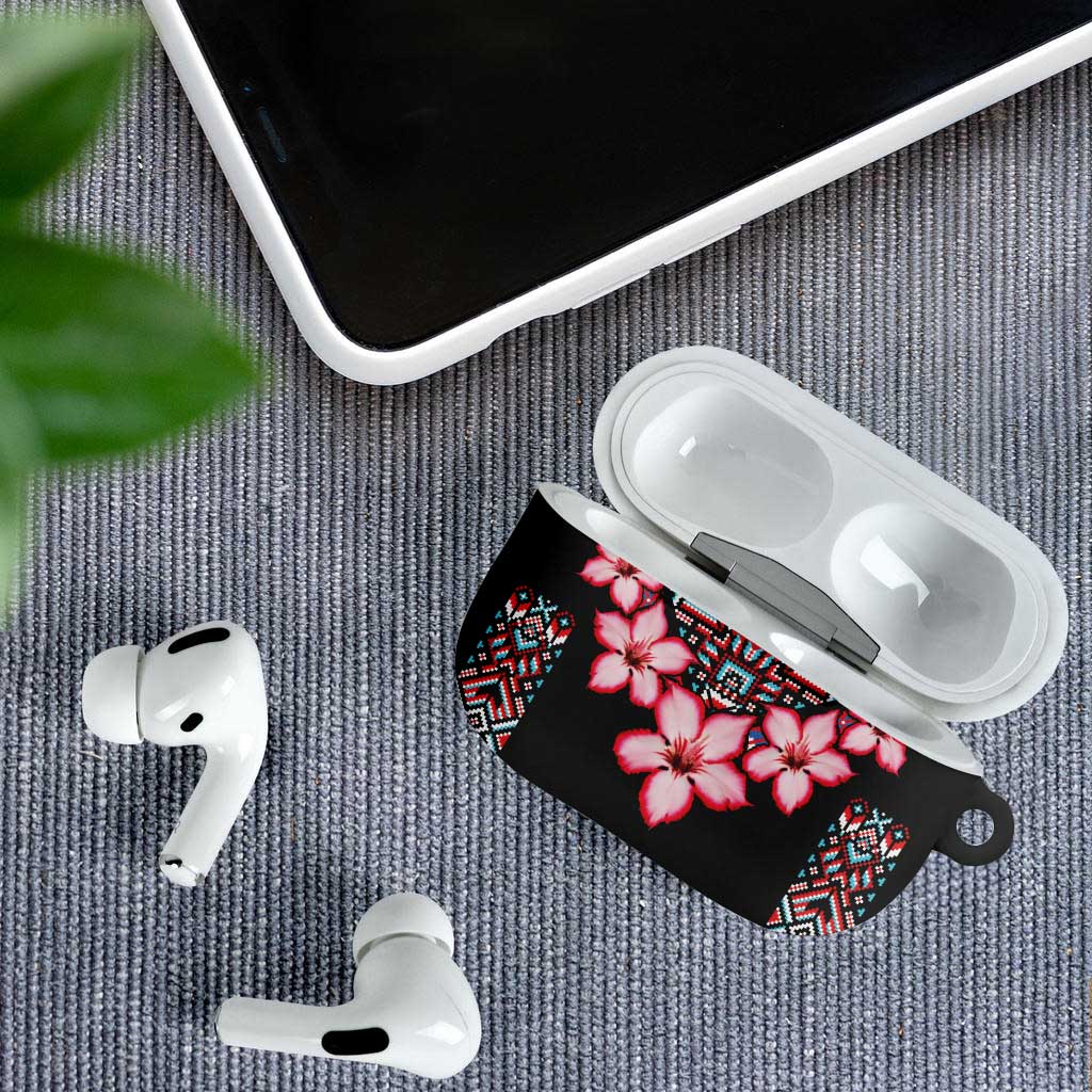 Africa Adenium Multiflorum Flowers AirPods Case Mix Native Tribal Pattern