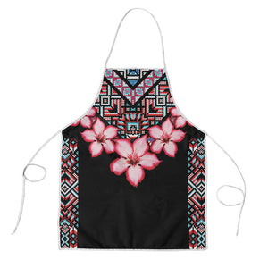 Africa Adenium Multiflorum Flowers Apron Mix Native Tribal Pattern