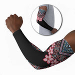Africa Adenium Multiflorum Flowers Arm Sleeves Mix Native Tribal Pattern