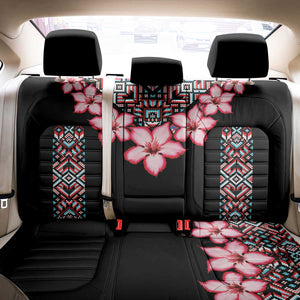 Afro Adenium Multiflorum Flowers Back Car Seat Cover Mix Native Tribal Pattern