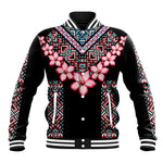 Afro Adenium Multiflorum Flowers Baseball Jacket Mix Native Tribal Pattern LT9