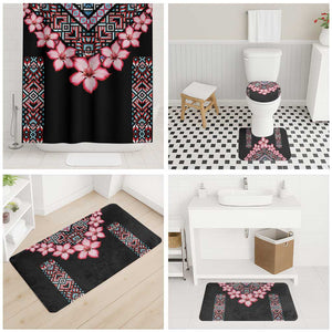 Africa Adenium Multiflorum Flowers Bathroom Set Mix Native Tribal Pattern