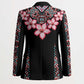 Africa Adenium Multiflorum Flowers Blazer Mix Native Tribal Pattern