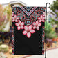 Afro Adenium Multiflorum Flowers Garden Flag Mix Native Tribal Pattern