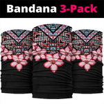 Afro Adenium Multiflorum Flowers Neck Gaiter Mix Native Tribal Pattern LT9