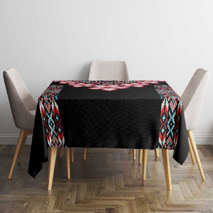 Afro Adenium Multiflorum Flowers Tablecloth Mix Native Tribal Pattern