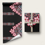 Africa Adenium Multiflorum Flowers Wrapping Paper Mix Native Tribal Pattern - African Pride