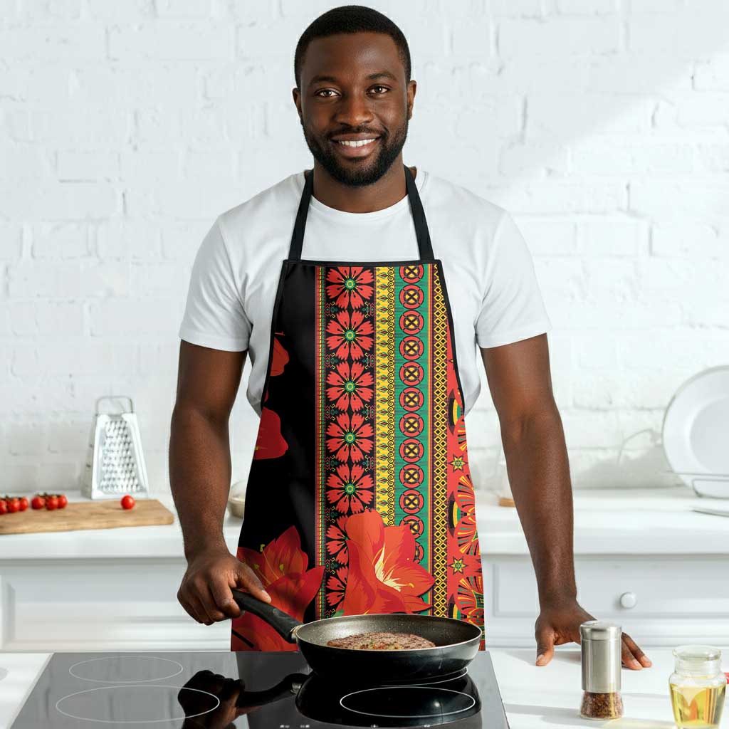 Africa Beauty Clivia Miniata Flowers Apron