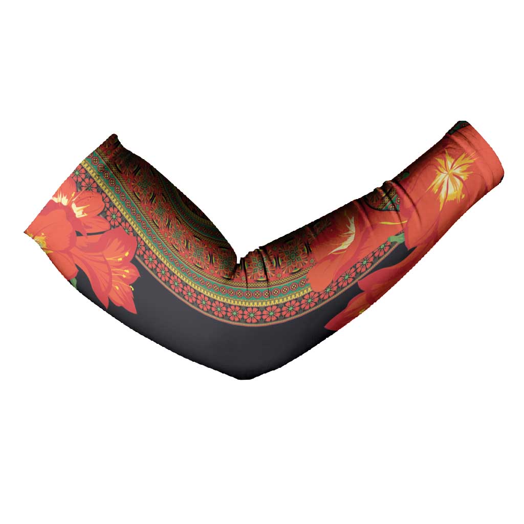 Africa Beauty Clivia Miniata Flowers Arm Sleeves