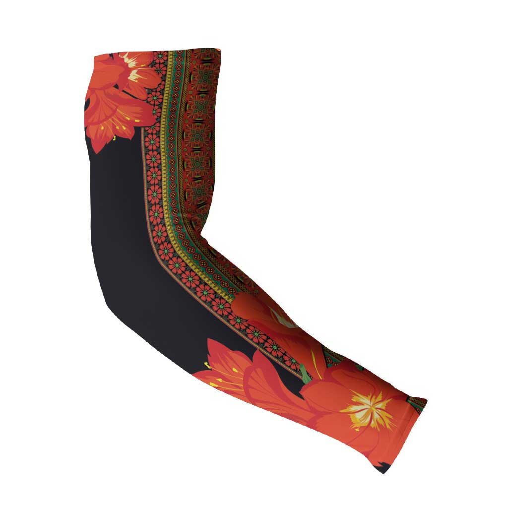 Africa Beauty Clivia Miniata Flowers Arm Sleeves