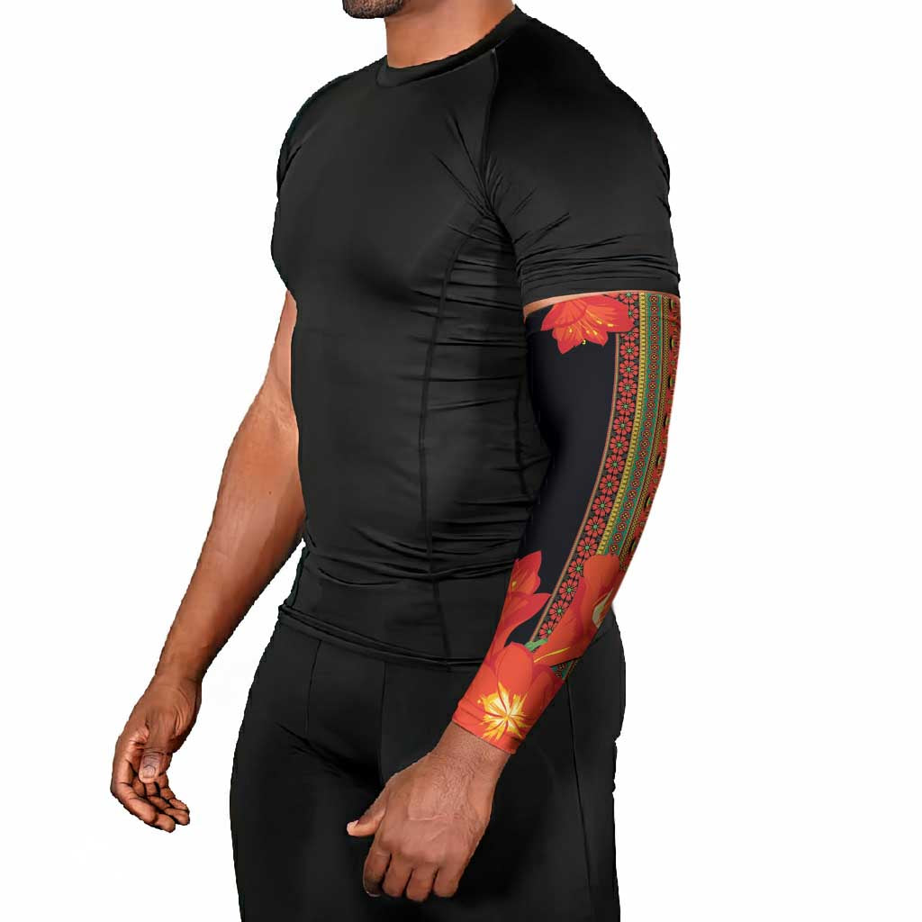 Africa Beauty Clivia Miniata Flowers Arm Sleeves