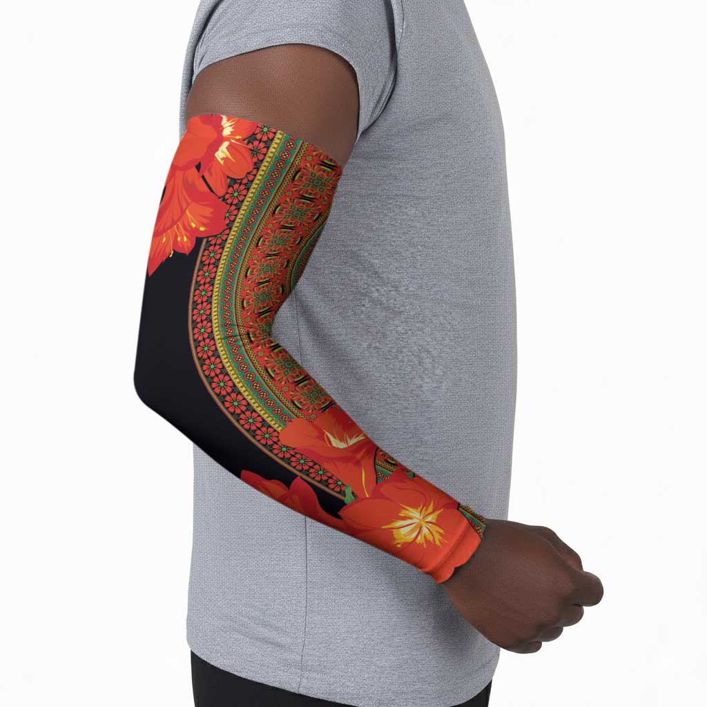 Africa Beauty Clivia Miniata Flowers Arm Sleeves