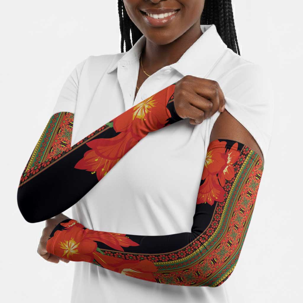 Africa Beauty Clivia Miniata Flowers Arm Sleeves
