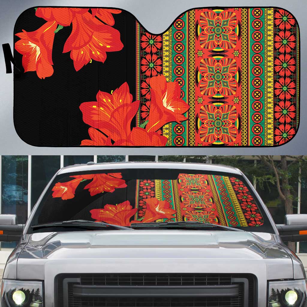 Africa Beauty Clivia Miniata Flowers Auto Sun Shade