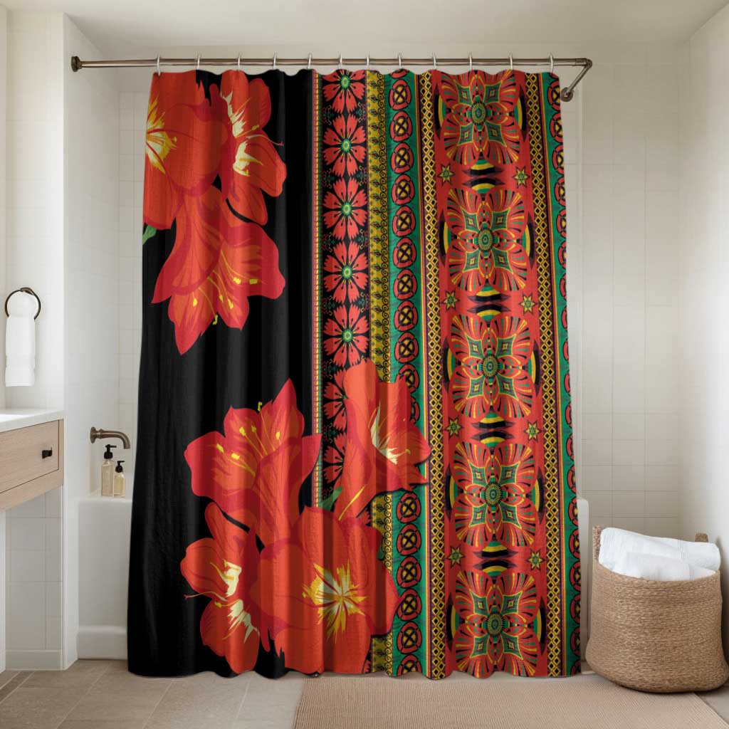 Africa Beauty Clivia Miniata Flowers Bathroom Set