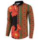 Africa Beauty Clivia Miniata Flowers Button Sweatshirt