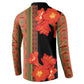 Africa Beauty Clivia Miniata Flowers Button Sweatshirt