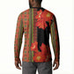 Africa Beauty Clivia Miniata Flowers Button Sweatshirt