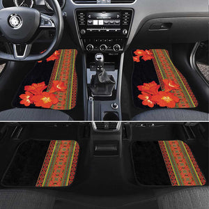 Afro Beauty Clivia Miniata Flowers Car Mats