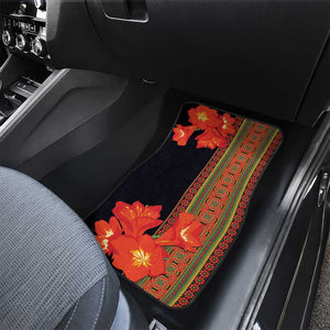 Afro Beauty Clivia Miniata Flowers Car Mats