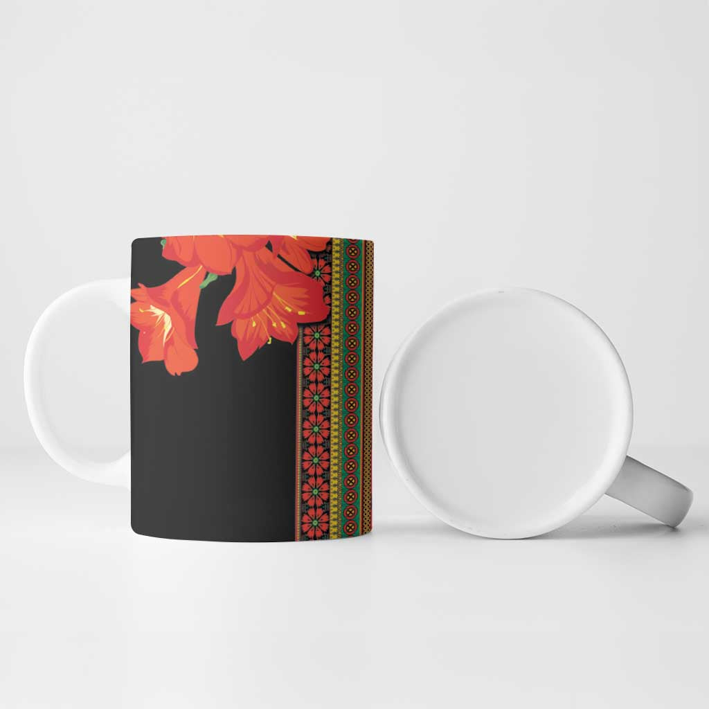 Africa Beauty Clivia Miniata Flowers Ceramic Mug