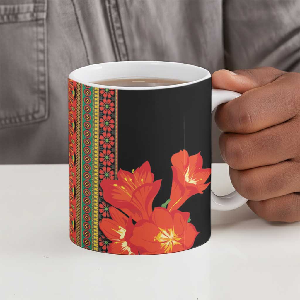 Africa Beauty Clivia Miniata Flowers Ceramic Mug
