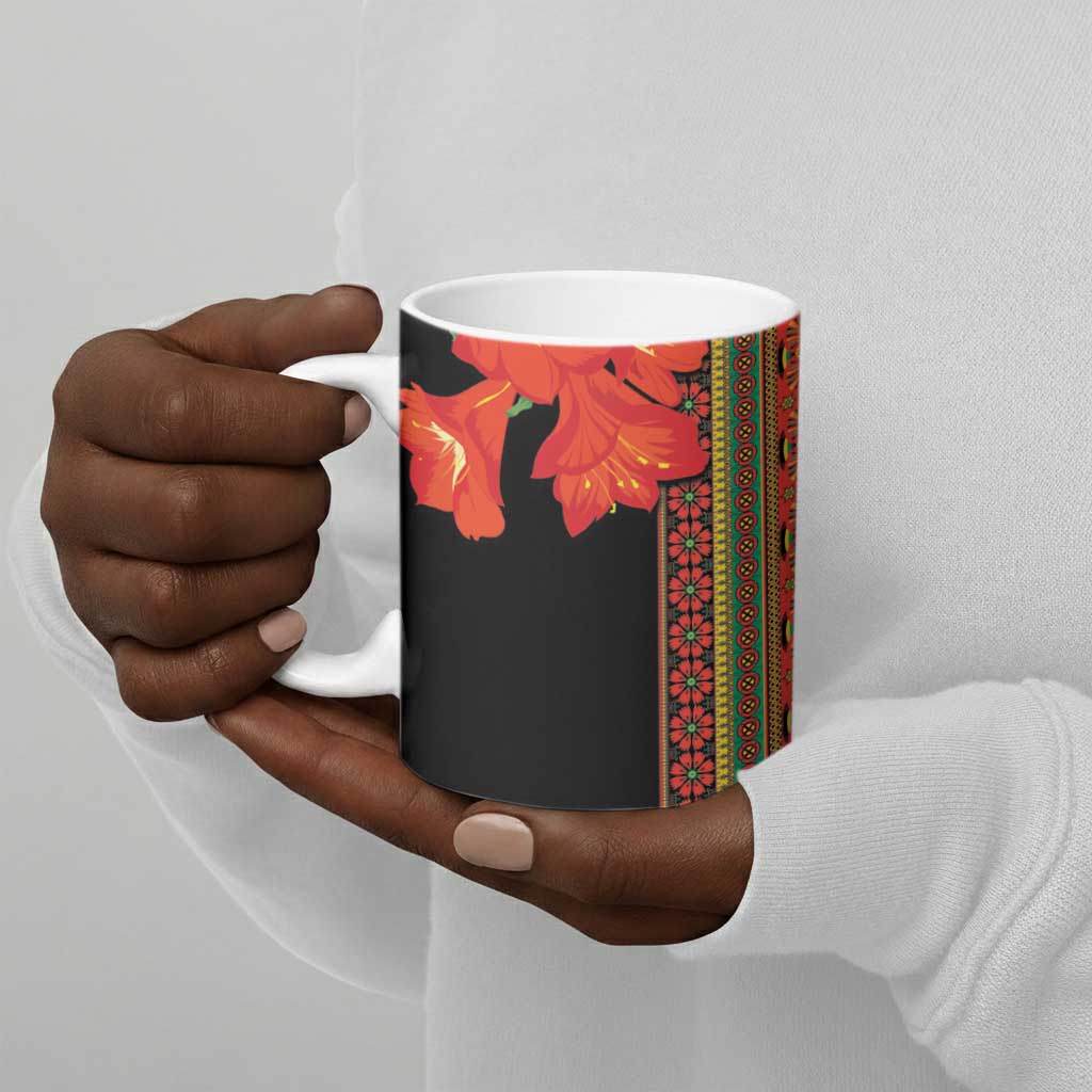 Africa Beauty Clivia Miniata Flowers Ceramic Mug