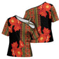 Africa Beauty Clivia Miniata Flowers Cross Shoulder Shirt