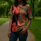 Africa Beauty Clivia Miniata Flowers Cross Shoulder Shirt