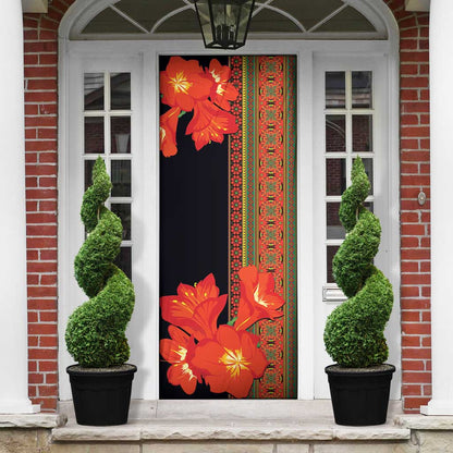 Africa Beauty Clivia Miniata Flowers Door Cover