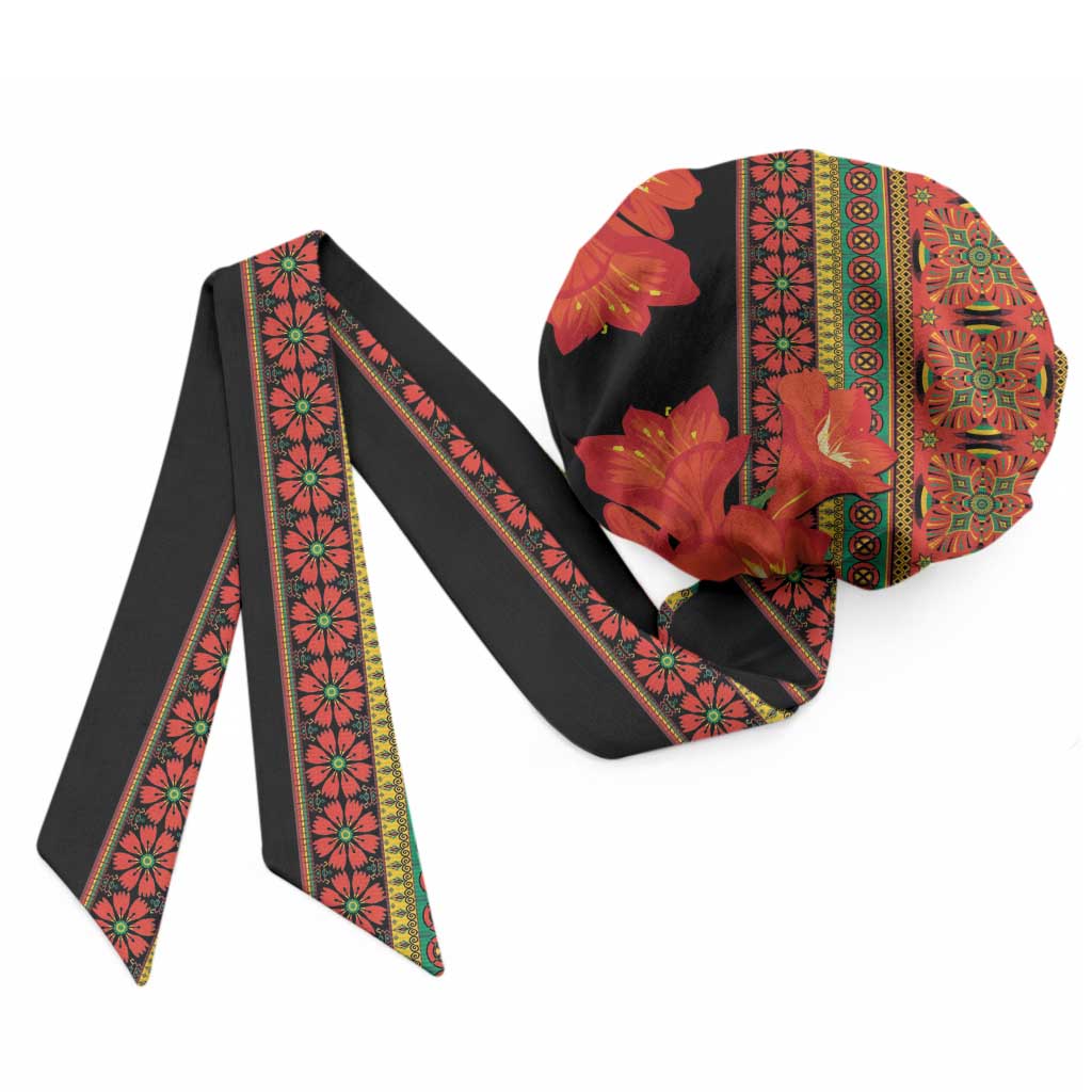 Africa Beauty Clivia Miniata Flowers Easy Headwrap