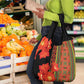 Afro Beauty Clivia Miniata Flowers Grocery Bag
