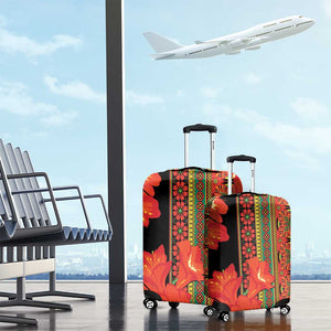 Afro Beauty Clivia Miniata Flowers Luggage Cover