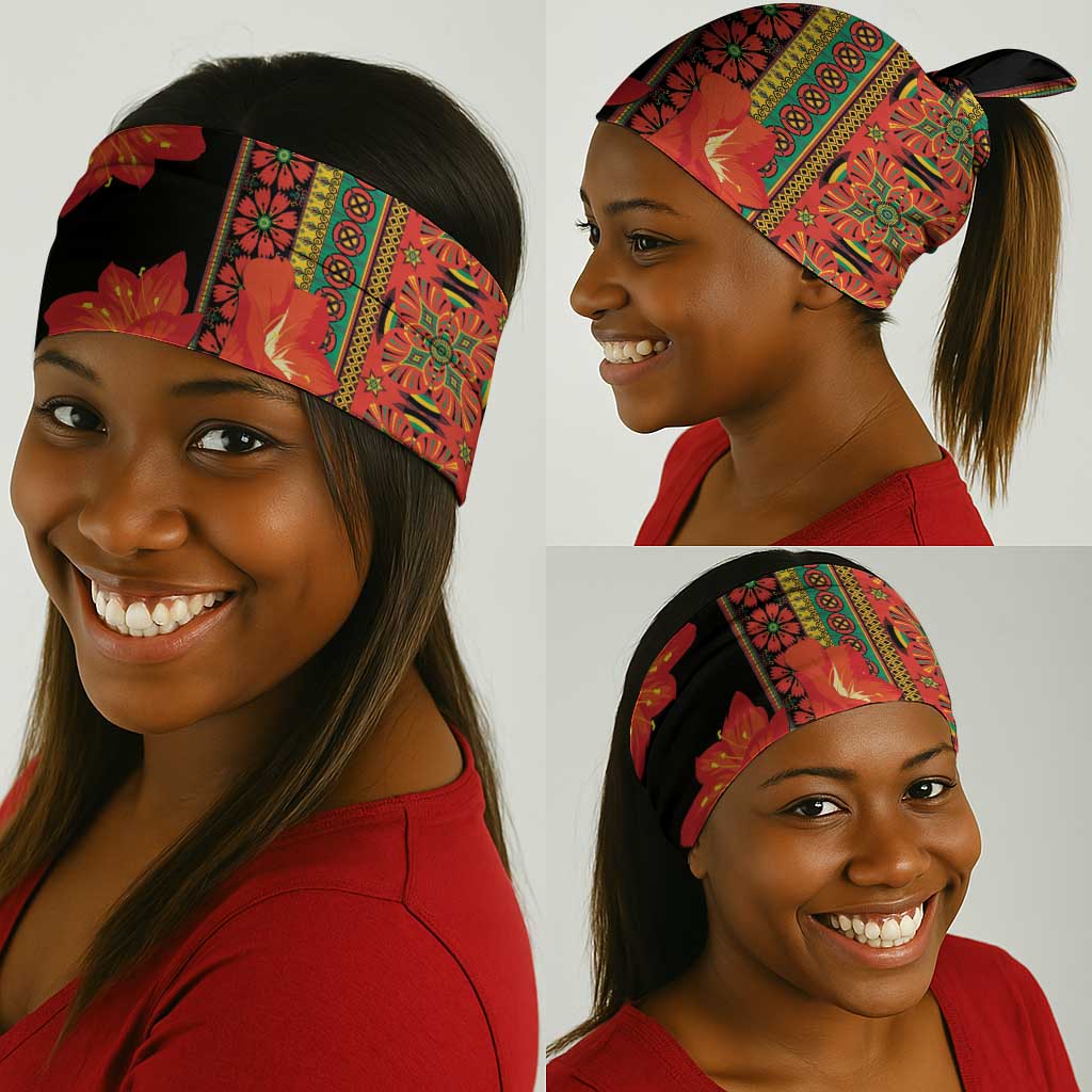 Afro Beauty Clivia Miniata Flowers Neck Gaiter LT9