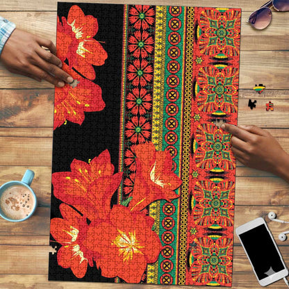 Africa Beauty Clivia Miniata Flowers Puzzle