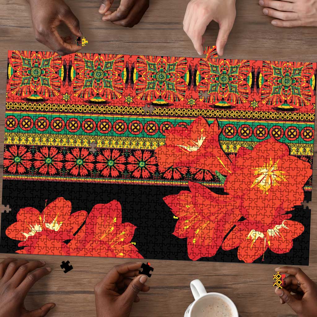 Africa Beauty Clivia Miniata Flowers Puzzle