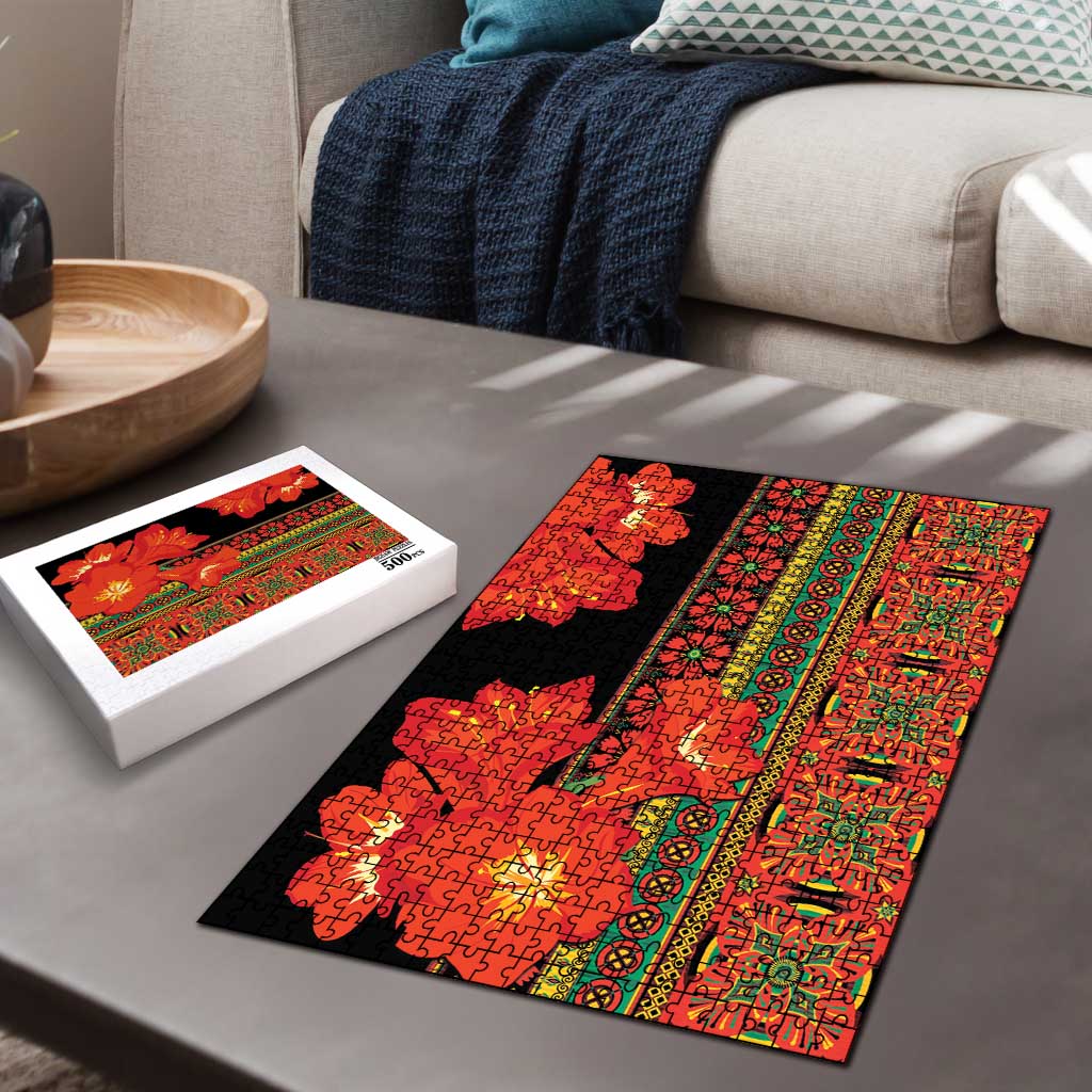 Africa Beauty Clivia Miniata Flowers Puzzle