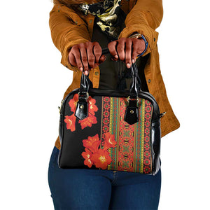 Afro Beauty Clivia Miniata Flowers Shoulder Handbag