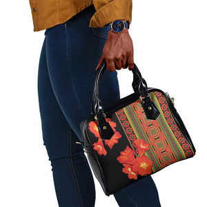 Afro Beauty Clivia Miniata Flowers Shoulder Handbag