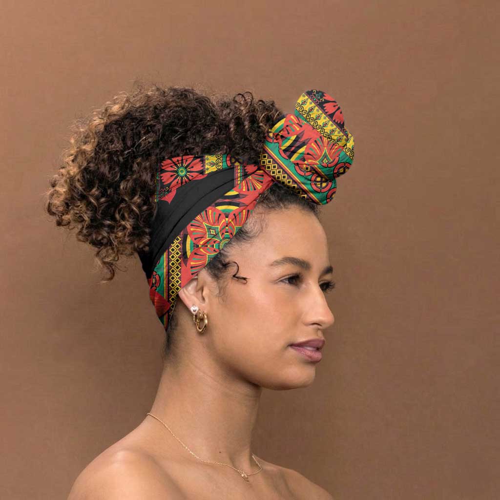 Africa Beauty Clivia Miniata Flowers Simple Headwrap