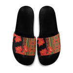 Africa Beauty Clivia Miniata Flowers Slide Sandals
