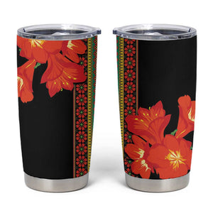 Afro Beauty Clivia Miniata Flowers Tumbler Cup