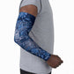 Africa Floral mix Maasai Shuka Arm Sleeves Blue Moitf
