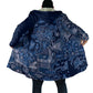 Africa Floral mix Maasai Shuka Cloak Blue Moitf
