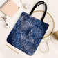Africa Floral mix Maasai Shuka Tote Bag Blue Moitf