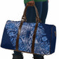 Africa Floral mix Maasai Shuka Travel Bag Blue Moitf