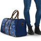 Africa Floral mix Maasai Shuka Travel Bag Blue Moitf