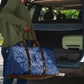 Africa Floral mix Maasai Shuka Travel Bag Blue Moitf