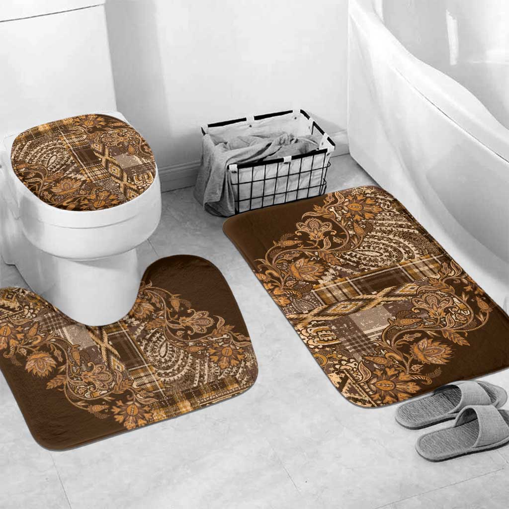 Africa Floral mix Maasai Shuka Bathroom Set Gold Moitf