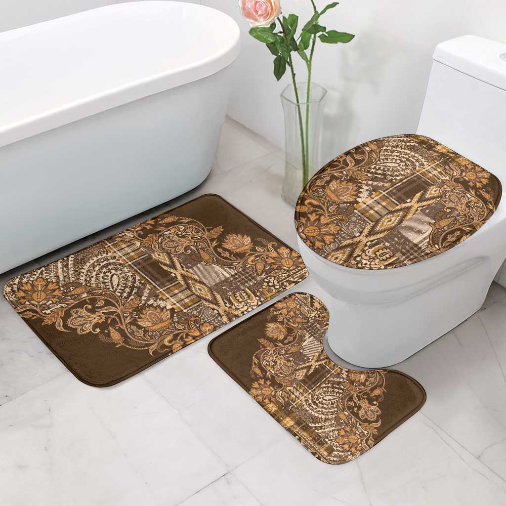 Africa Floral mix Maasai Shuka Bathroom Set Gold Moitf